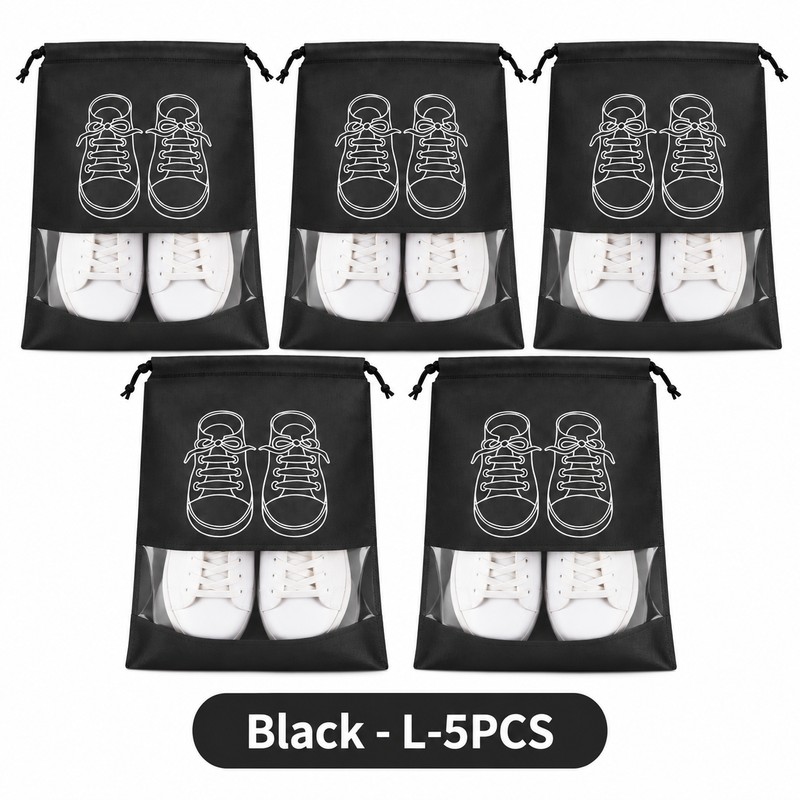 Non-Woven Shoe Storage Bags for Travel & Closet Organization –