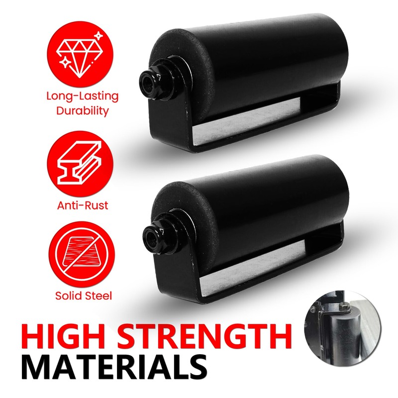 2Pack Slide Gate Guide Roller with C Post Welded Bracket,