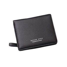 Oyccen Women's Bifold Wallet Slim Card Holder for Women Small Bag, black, Casual