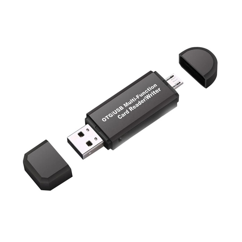 KICHOUSE Micro USB OTG Adapter Card Reader for USB 2.0