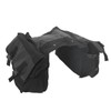 Bicycle Rear Seat Bag Black Large Capacity Canvas Waterproof Elastic