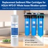 HQUA Whole House Sediment Replacement Filter Cartridge, WF-PP20BB, material: PP,