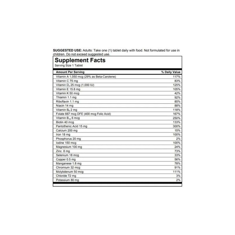 Frasco Multivitamnico Centrum Mujer con Vitamina C Vitamina E Calcio