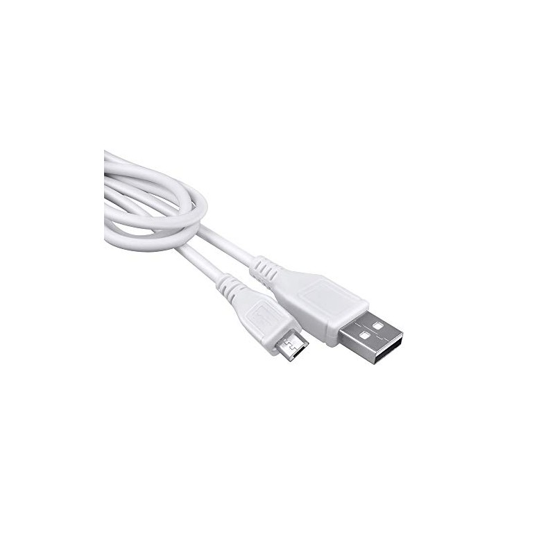 PK Power 3.3ft White Micro USB PC Charging Cable PC