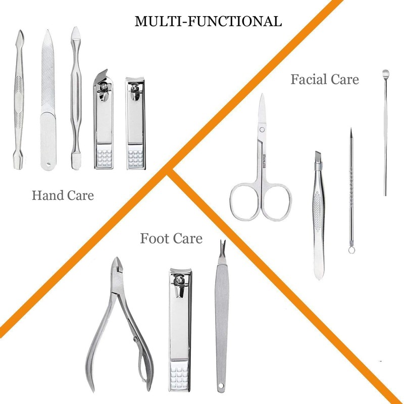 Kit de manicura profesional de acero inoxidable Keiby Citom KC957121