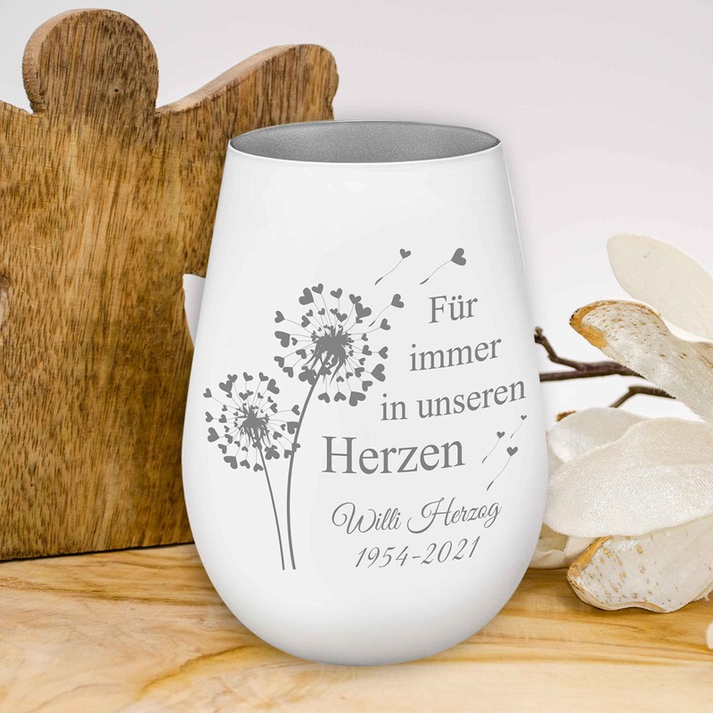 Mourning Light – Forever in Our Hearts – White/Silver –