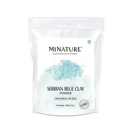 Mi Nature Serbian Blue Powder 100g (3.5oz) |Cambrian Clay for Face Masks, Body & Hair Care|Face Masks & Hair Masks | Blue Powder