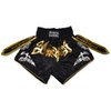 Ring to Cage Gladiator Muay Thai Shorts (Medium) Black/Gold
