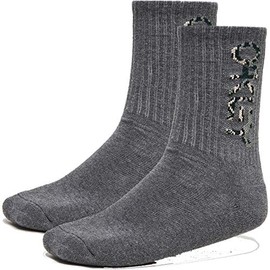 Oakley Men's B1b Socks 2.0 (3 Pack) (3 PCS), New Athletic Grey, Large