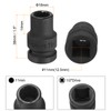 sourcing map 1/2" Drive x 11mm Shallow Impact Socket 12-Point