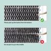 FADVAN False Eyelashes Clusters Pack of 280 50D Mix 9-16