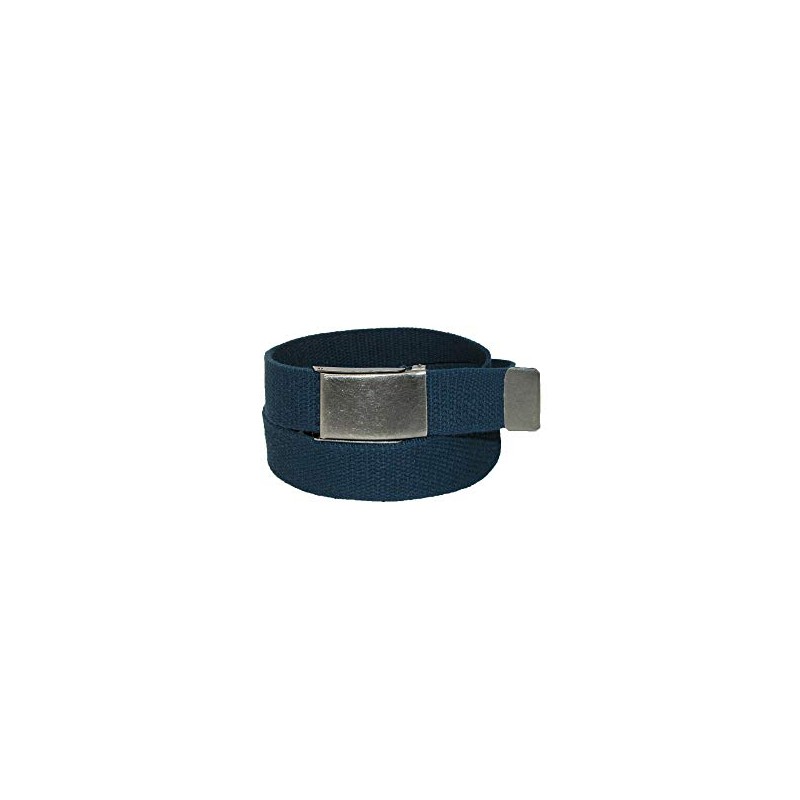 CTM® - Cinturón de tela para hombre con hebilla abatible