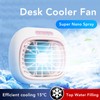 Desk Cooler Fan 3 Wind Speeds USB Charging Small Table