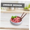 BIUDECO Wooden Mixing Stir Stick Dumpling Filling Spoon Set Cook
