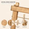 Wooden Photo Display Board with 30 Clips, 25 x 33
