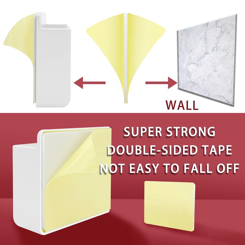 TiciKim 2PCS Wall Mount Phone Holder Adhesive Cell Phone Holder