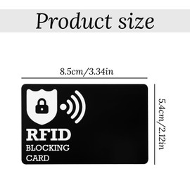 Tabanzhe RFID Blocking Card 6PCS Credit Card Protector Anti-Theft Debit Card Protectors NFC Blocker for Wallet Purse Protection ID Cards Passport Shield Contactless Car