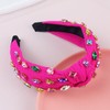 Brihasory Sparkle Rhinestone Knotted Headbands for Women and Girls Crystal