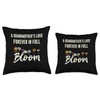 A Grandmother's Love Forever In Full Bloom Funny Cute Throw