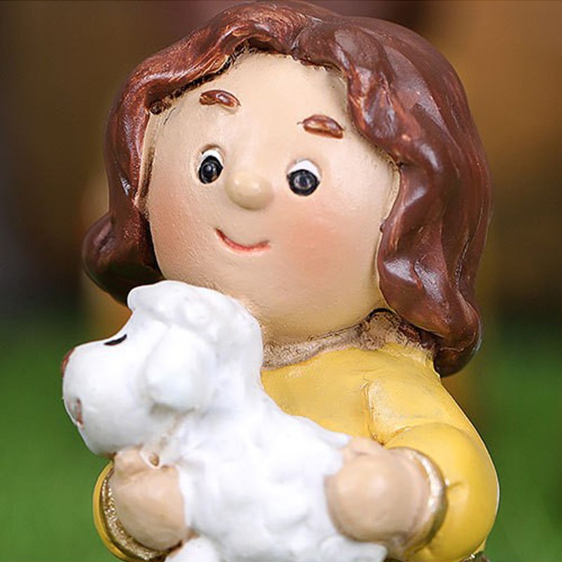 Colorful Nativity Scene Figurine Set Cute Animals Rugged Lightweight Reliable