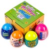 Waybla Waybla Easter Basket Stuffers for Kids C 4-Pack Butter Slime in Plastic Eggs, Easter Clay Slices, and Figurines C Sensory Toy for Easter Egg Hunts, Prefilled Easter Eggs, Easter Basket Fillers