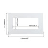 MECCANIXITY Switch Surround Plate Wall Panel Decoration Dual Gang Aluminum