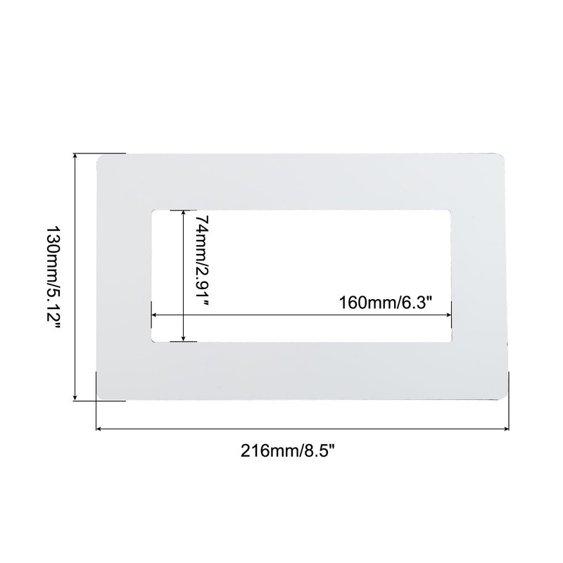 MECCANIXITY Switch Surround Plate Wall Panel Decoration Dual Gang Aluminum