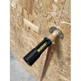 Jig Forge Pipe Level Tool for 1/2 BSP Fittings and 15mm Pipe, with Protective Cap, Black