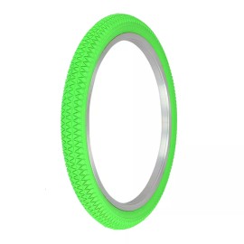 PRO+ BMX Bike Tire 20" x 1.95" P-1171 Green/Green Sidewall