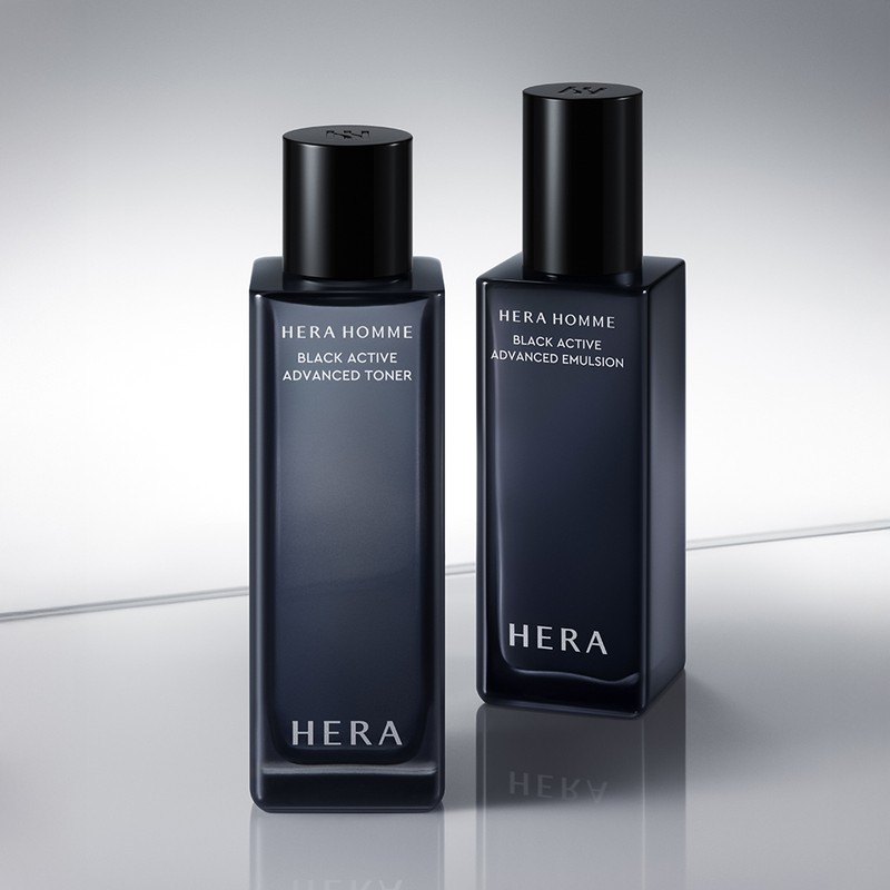 HERA Homme Black Active 2P Set (Toner 125ml+Emulsion 110ml) -