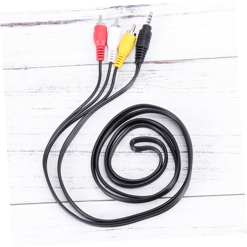MERRYHAPY Stereo to 3 Audio Adapter Cable 3.5mm Av Cable