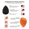 16kit Esponjas Blender Maquillaje Beauty Base Cara Versátil