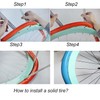 20x1.75 Solid Bike Tire for Boys and Girls Bikes, 20inch