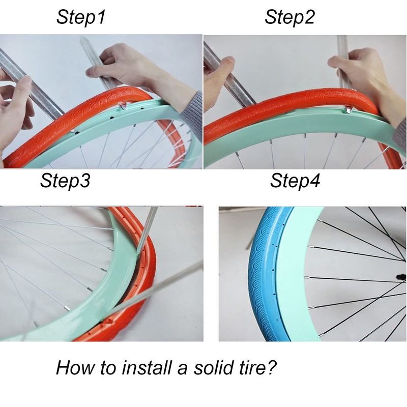 20x1.75 Solid Bike Tire for Boys and Girls Bikes, 20inch