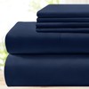 BYSURE 6 Pieces Bed Sheets Set(Queen, Blue Navy) - Hotel