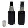 Meliars Frasco 50 Ml Negro Con Atomizador Plata -50 Pzs