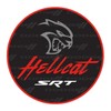 Dodge SRT Hellcat Logo Premium Screen Printed Round Sticker 4"