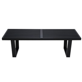 LeisureMod Inwood Bench, Black