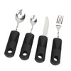 4pcs Elderly Adaptive Cutlery Set Eat Independently Easy Grip Handles