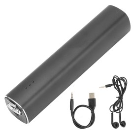 Voice Activated Recorder Intelligent Noise Reduction MP3 Player Magnetic Digital Voice Recorder for Lectures Interview Neutral English Black Silver 32GB