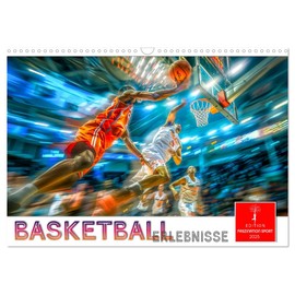 Basketball Experiences Wall Calendar 2025 DIN A3 Landscape CALVENDO Monthly Calendar