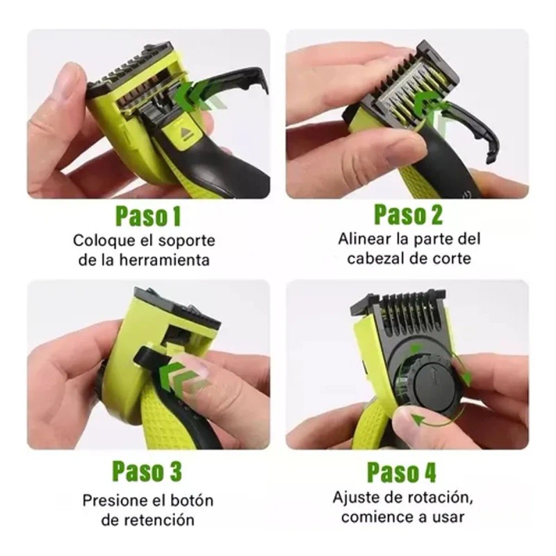 Cabeza Peine Ajustable 14 Medidas Para Phillips One Blade