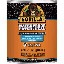 Gorilla (3)-Gorilla 32 Oz. Black Waterproof Patch & Seal Liquid 105338