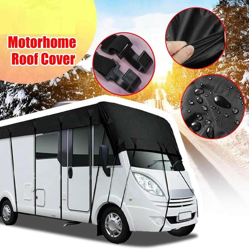 HFKJway Class C RV Cover - 210D Oxford Cloth, Wind,