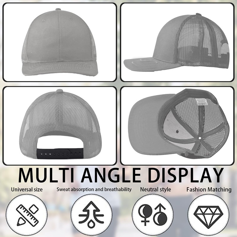 CWENDANER Mens Baseball Caps Trucker Classic Color Blocking Snapback Cap,