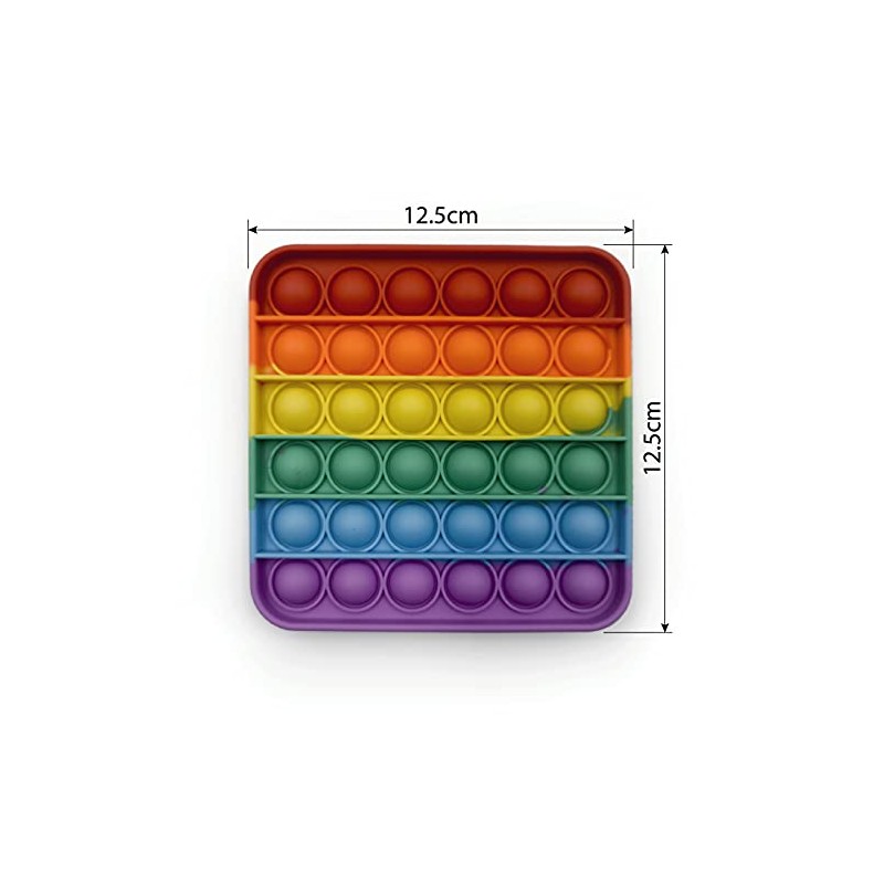 Droquimur Pop It Sensory Anti-Stress Toy Bubble Explode Relaxing Fidget