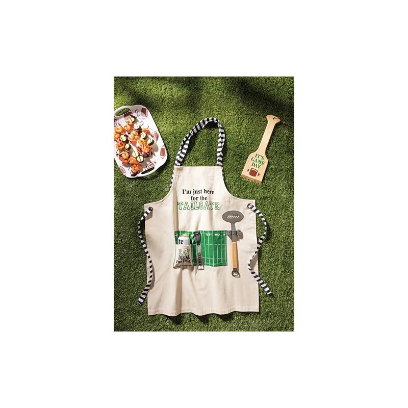 Mud Pie Melamine Football Tray with Spatula