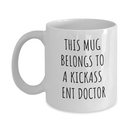 ENT Mug, Ear Nose and Throat Specialist Mug, Otolaryngologist, Funny Ent Novelty Cup for Men and Women Birthday Christmas