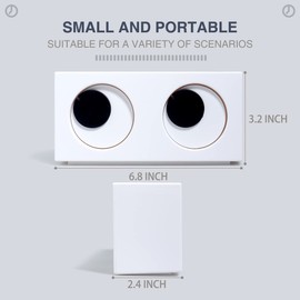 MENG ZHI AO Large Eyes Decorative Wall Clock Creative Funny Rotating Eyes Gift for Your Kids