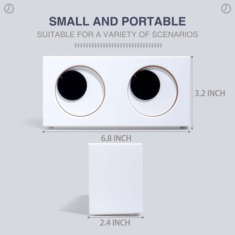 MENG ZHI AO Large Eyes Decorative Wall Clock Creative Funny